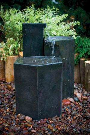 Formal Basalt Column Set Fountain Formal Basalt Column Set Fountain